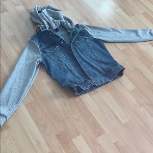 H&M hoodie jean jacket